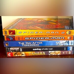 5 DVD'S Action, Adventure, fun, date night, movies
